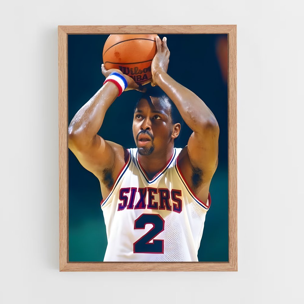 Poster Moses malone – affiche Basketball (vue 4)